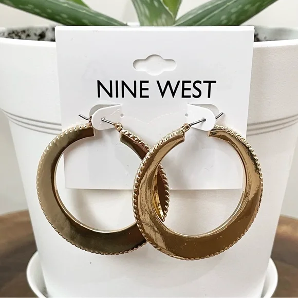 Hoops New! Nine West earrings - Picture 5 of 7